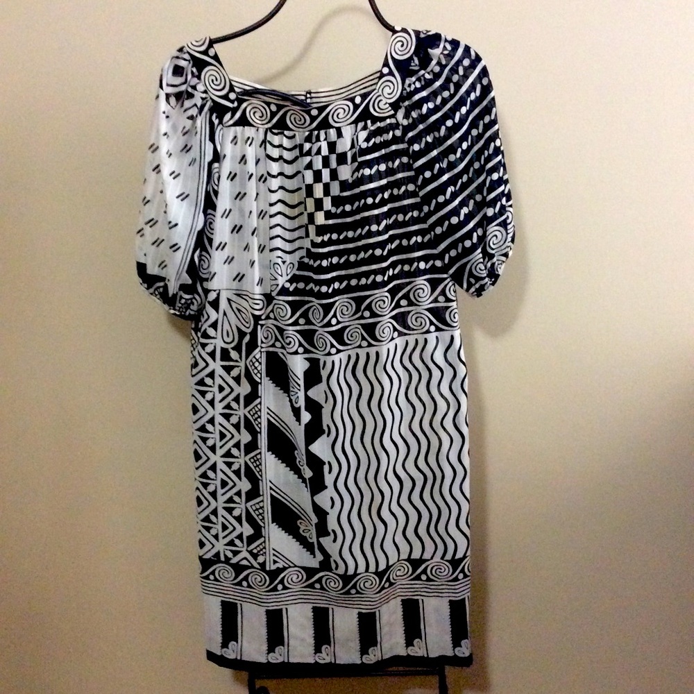 Vintage black & white dress